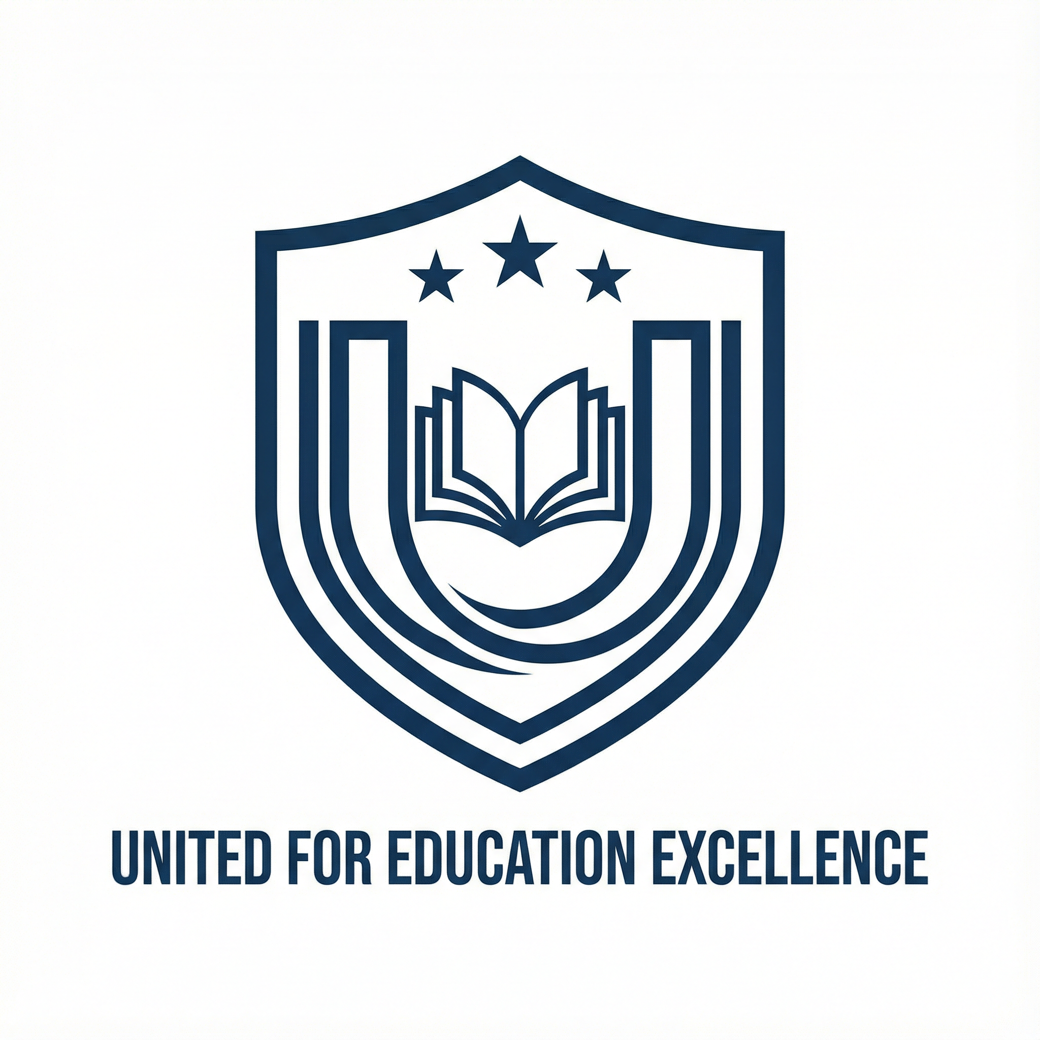 Book & Stars Shield with U